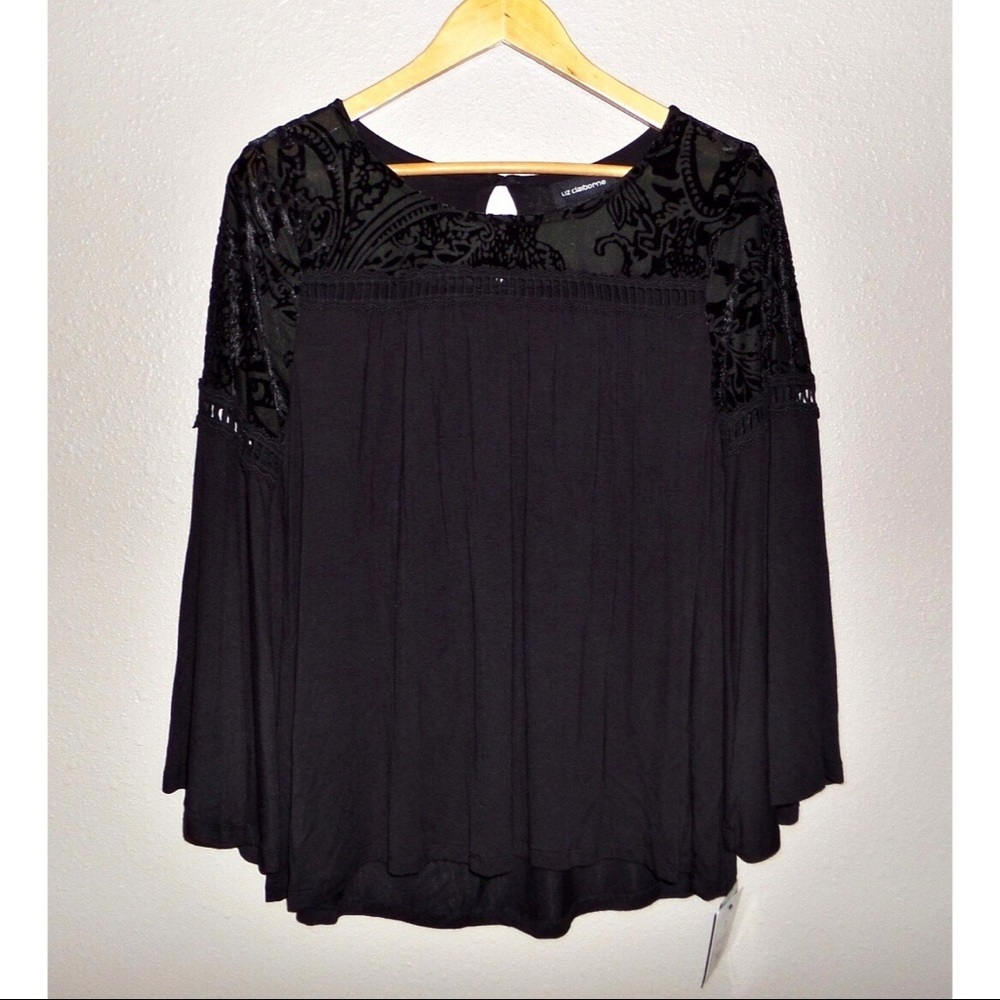 Liz Claiborne Peasant Blouse NWT